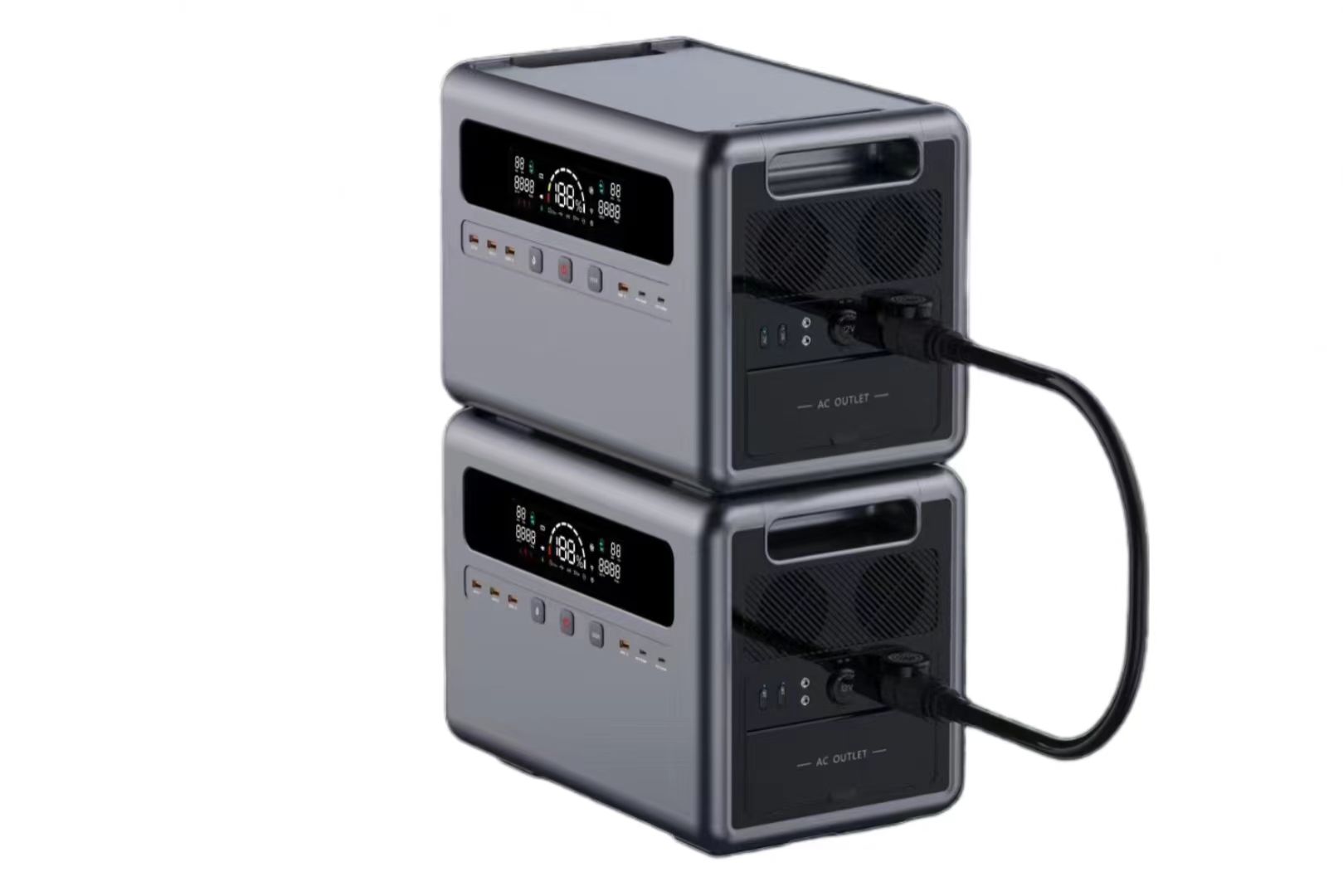 Foxtech Portable battery 2400w Solar Generator System Power Station Outdoor Camping Power Generator 5