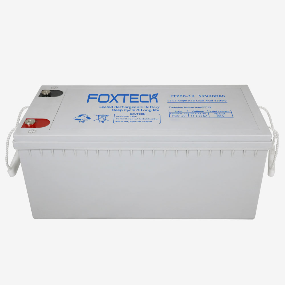 Foxtech 12V 100AH 150AH 200AH sealed lead acid rechargeable solar storage battery 3