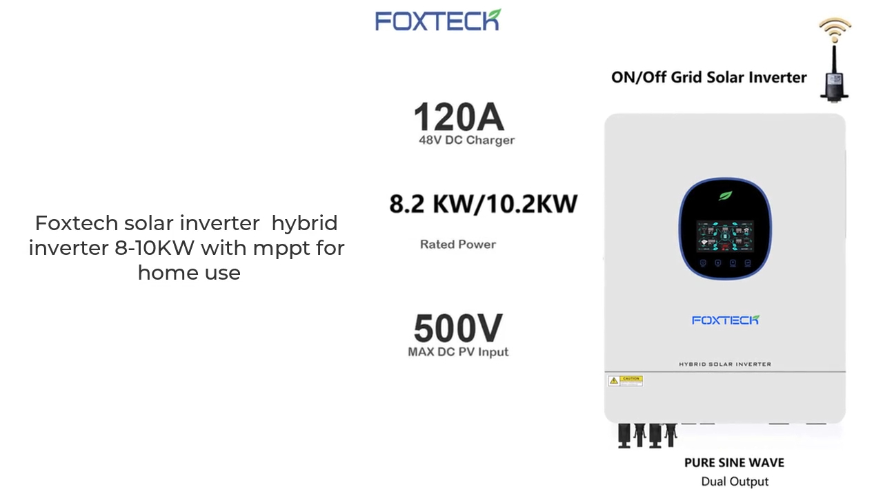 Solar inverter 8kw 10kw hybrid inverter hybrid solar inverters para sa gamit sa bahay Pilipinas Malaysia Thailand Myanmar 1