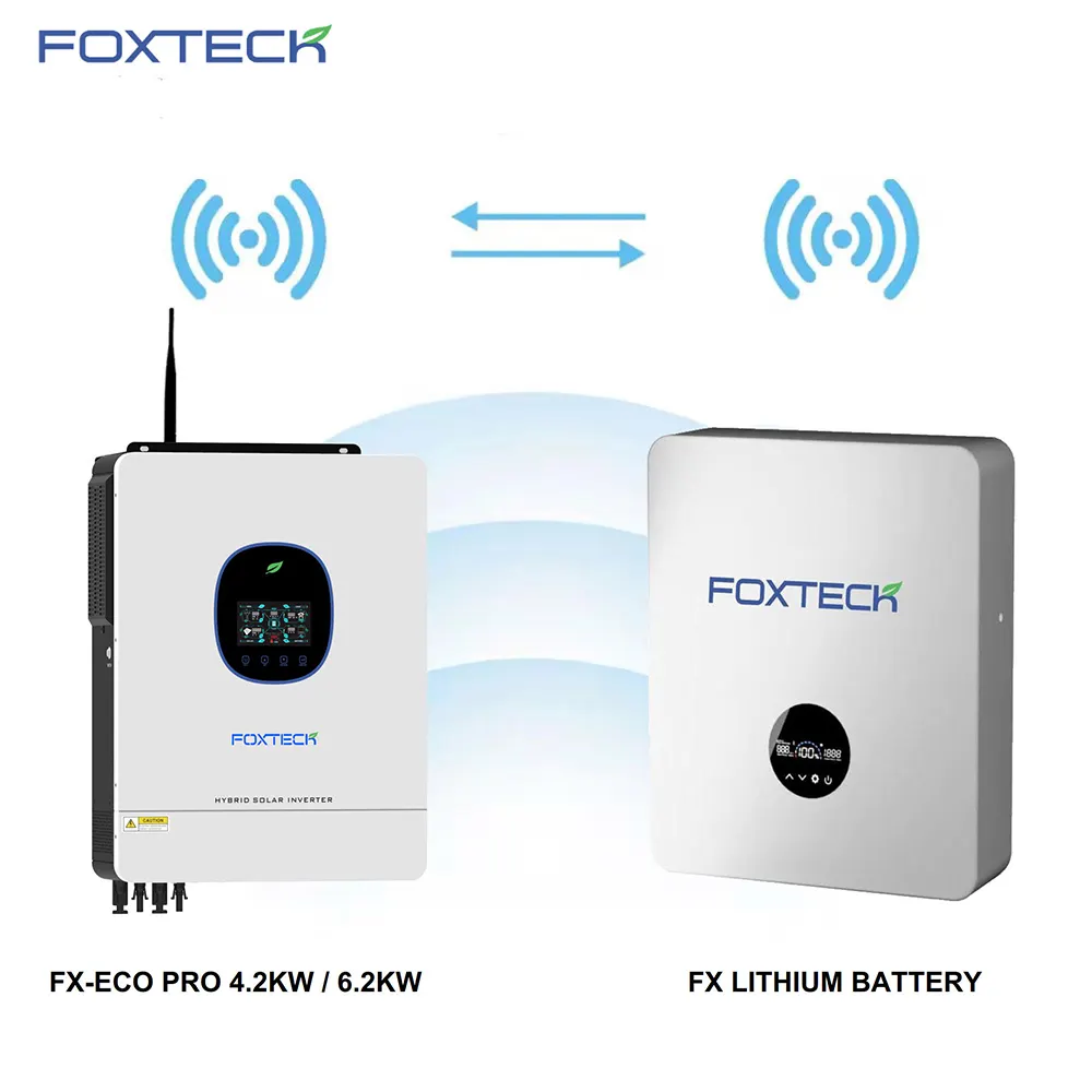 Foxtech Solar DC-AC Inverter w/ 120A MPPT & LCD Display - 8.2KW & 10.2KW 6