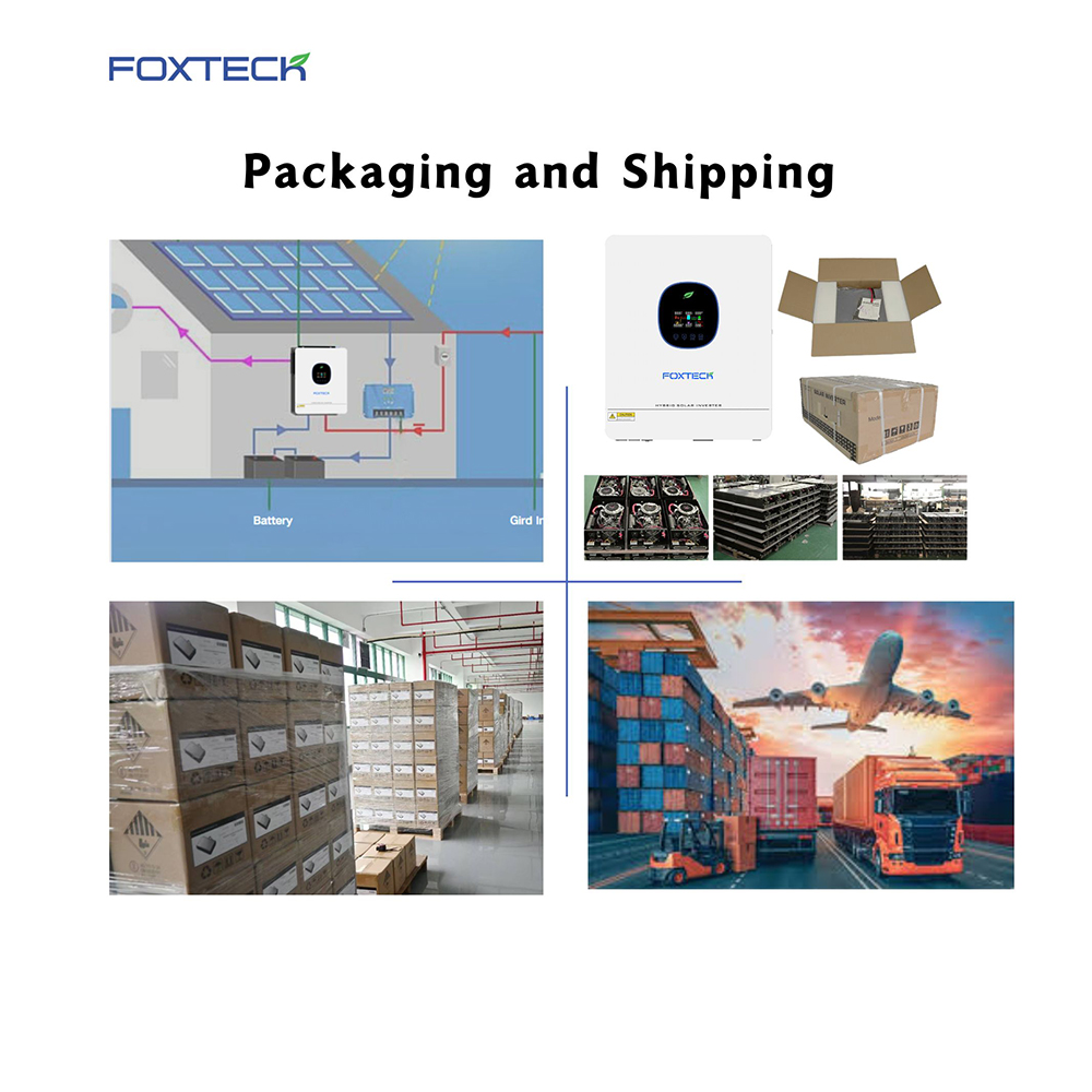 Foxtech Hot-Sell Eco Series Hybrid 3.6/4.2/6.2 kw Solar Inverter Power Converter DC-AC Inverter for Home System 14