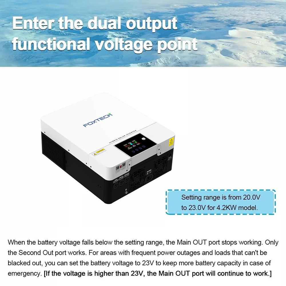 Foxtech Solar Latin America Wholesale Price Pure Sine Wave Solar Inverter 4Kw 6Kw 48V 120/240V Off Grid Solar Inverter 11