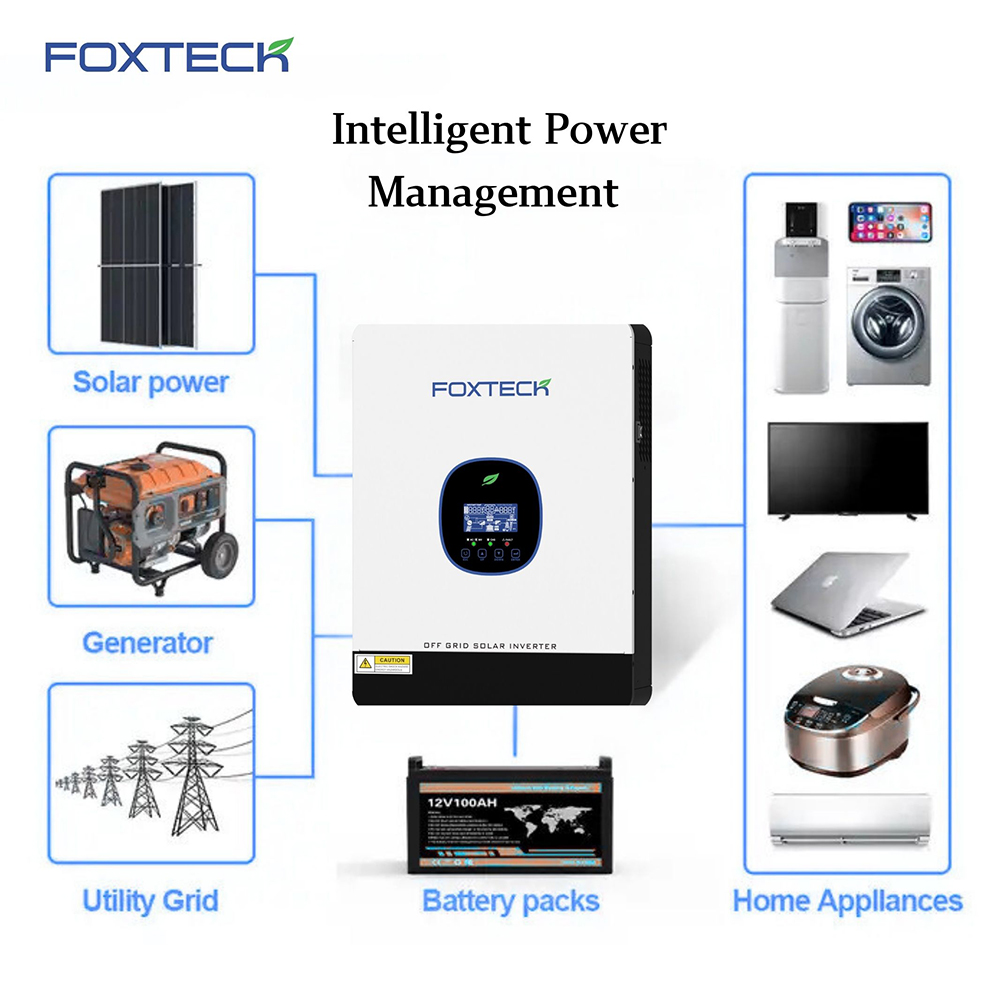 Foxtech Solar Hybrid FX Series Off-grid 1.8/3.0/3.8/6.2 kw Solar Off -Grid Inverter Power Converter DC-AC Inverter 9