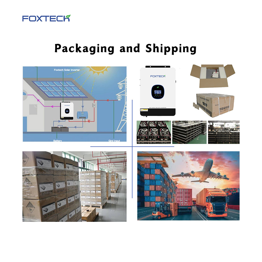 Foxtech Solar Hybrid FX Series Off-grid 1.8/3.0/3.8/6.2 kw Solar Off -Grid Inverter Power Converter DC-AC Inverter 12