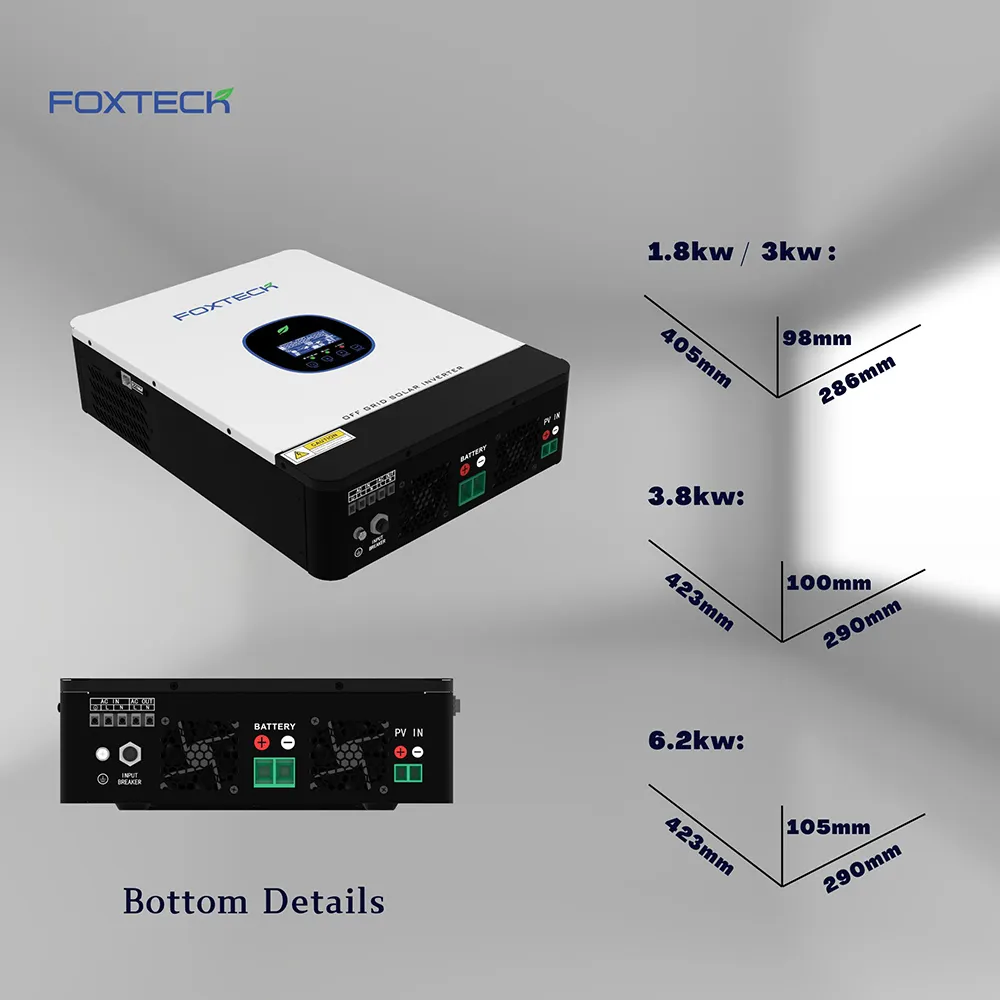 Foxtech Solar Pure Sine Wave Inverter for Home Solar Power System 5