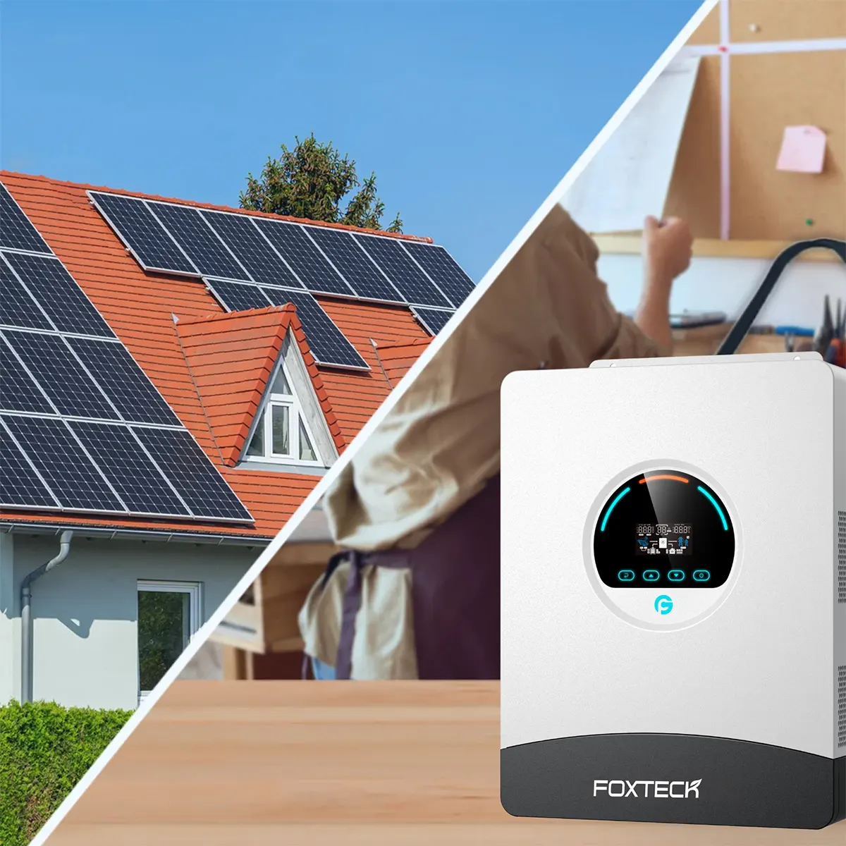 محول الطاقة الشمسية الصناعي Foxtech FX-4KL1 2