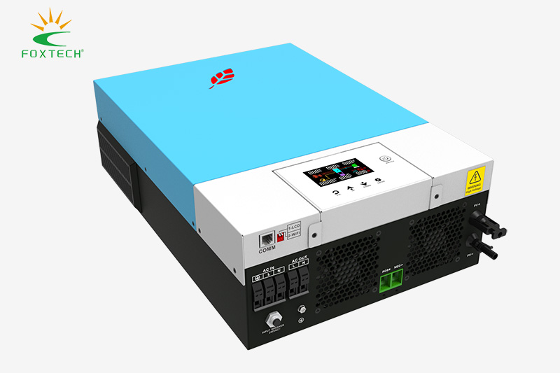 محولات الطاقة الشمسية الذكية من فوكستك بقدرات 4.2 كيلوواط، 6.2 كيلوواط، و10.2 كيلوواط، موجة جيبية نقية، تعمل خارج الشبكة، مناسبة لأنظمة الطاقة الشمسية. 5