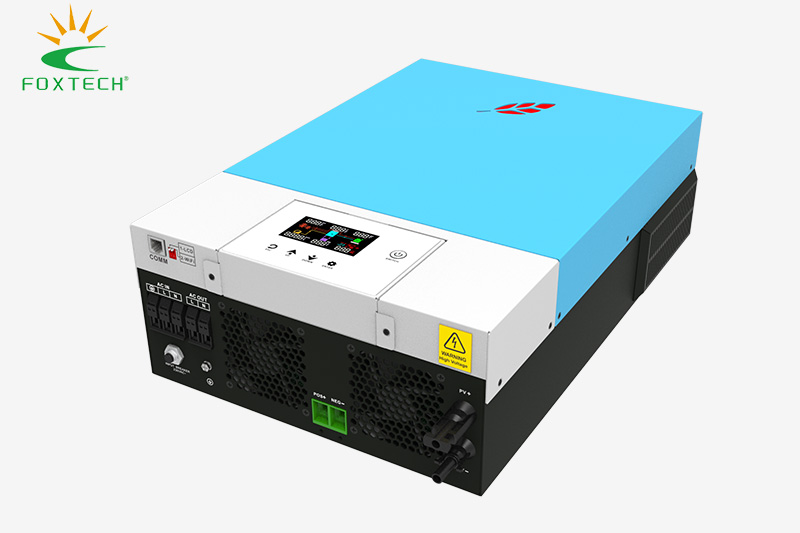 محولات الطاقة الشمسية الذكية من فوكستك بقدرات 4.2 كيلوواط، 6.2 كيلوواط، و10.2 كيلوواط، موجة جيبية نقية، تعمل خارج الشبكة، مناسبة لأنظمة الطاقة الشمسية. 6