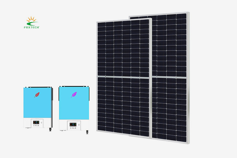 محولات الطاقة الشمسية الذكية من فوكستك بقدرات 4.2 كيلوواط، 6.2 كيلوواط، و10.2 كيلوواط، موجة جيبية نقية، تعمل خارج الشبكة، مناسبة لأنظمة الطاقة الشمسية. 2