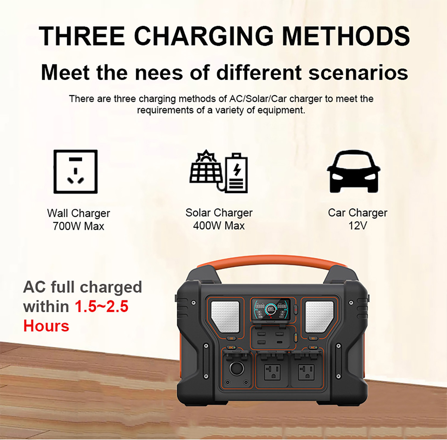 Foxtech Solar Mini design 500W,1000W,1500W Portable Storage Power Station 5