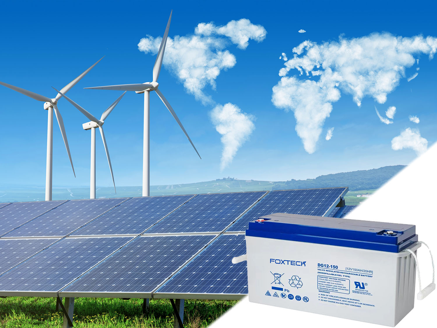 بطاريات فوكستك الأكثر مبيعًا من الرصاص الحمضي 12 فولت 100 أمبير/ساعة، 150 أمبير/ساعة، 200 أمبير/ساعة لأنظمة الطاقة الشمسية المنزلية 9