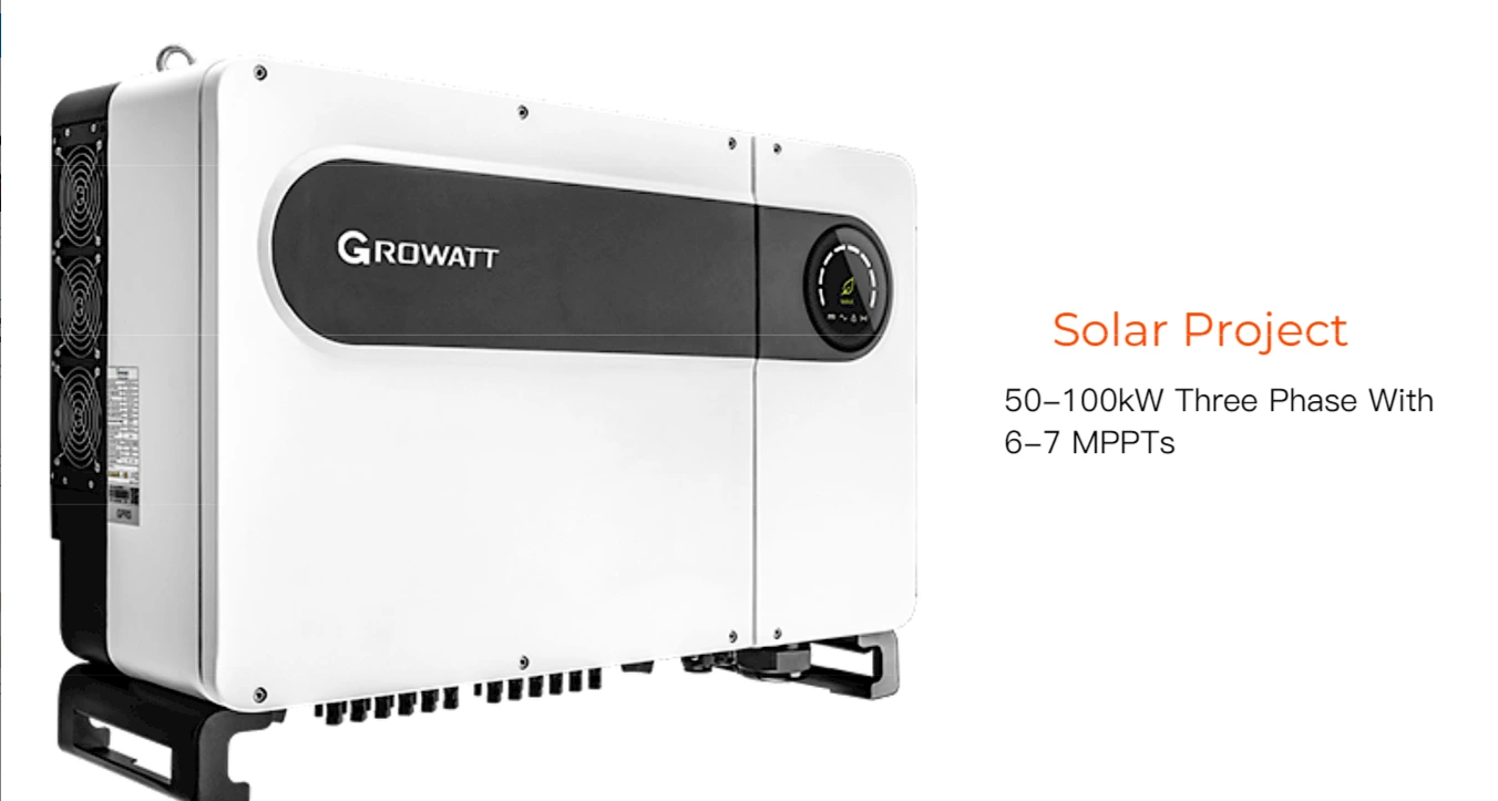 Foxtech Solar 100kw  200kw 500kw on Grid Inverters Solar Commercial Roof Project 1