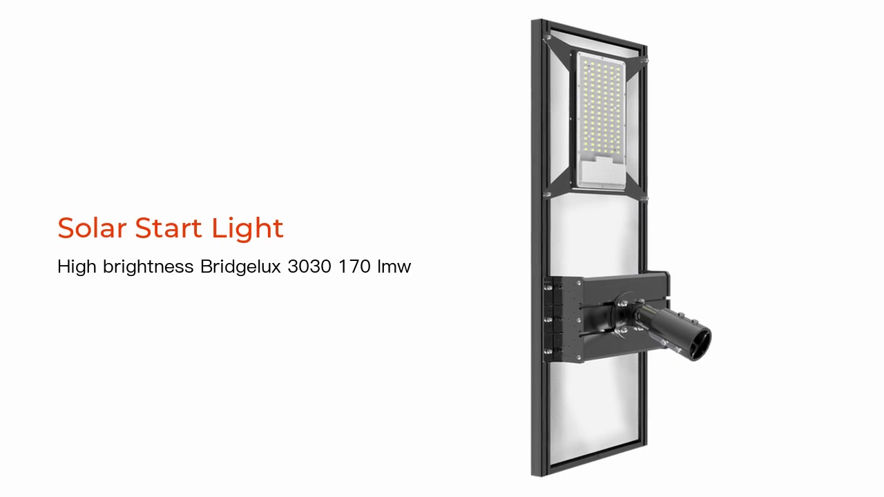 High brightness Bridgelux 3030 170 lmw.Solar Start Light.