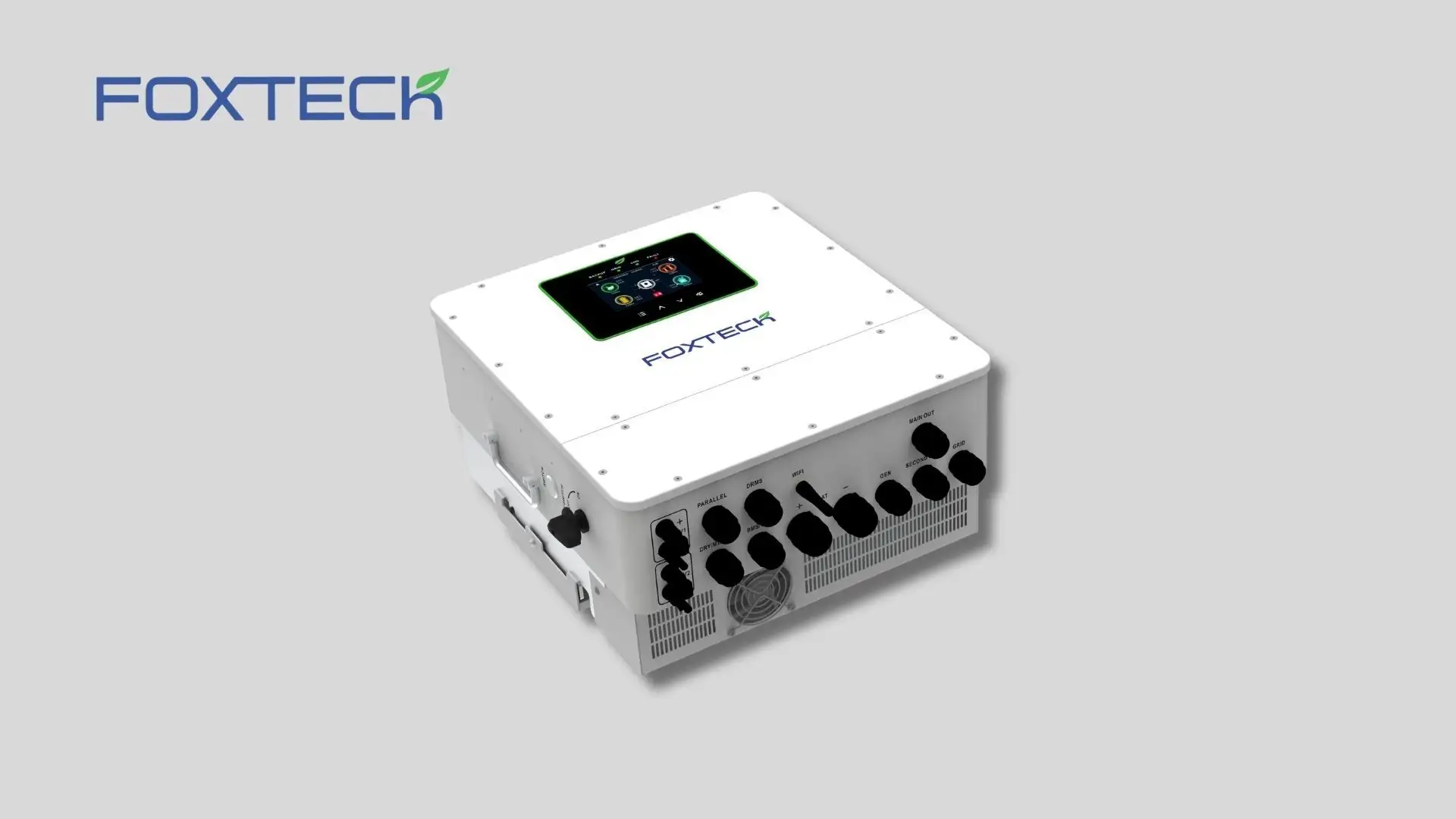 Inversor solar industrial FOXTECH de 6 a 12 kW com Wi-Fi e proteção IP65. 3