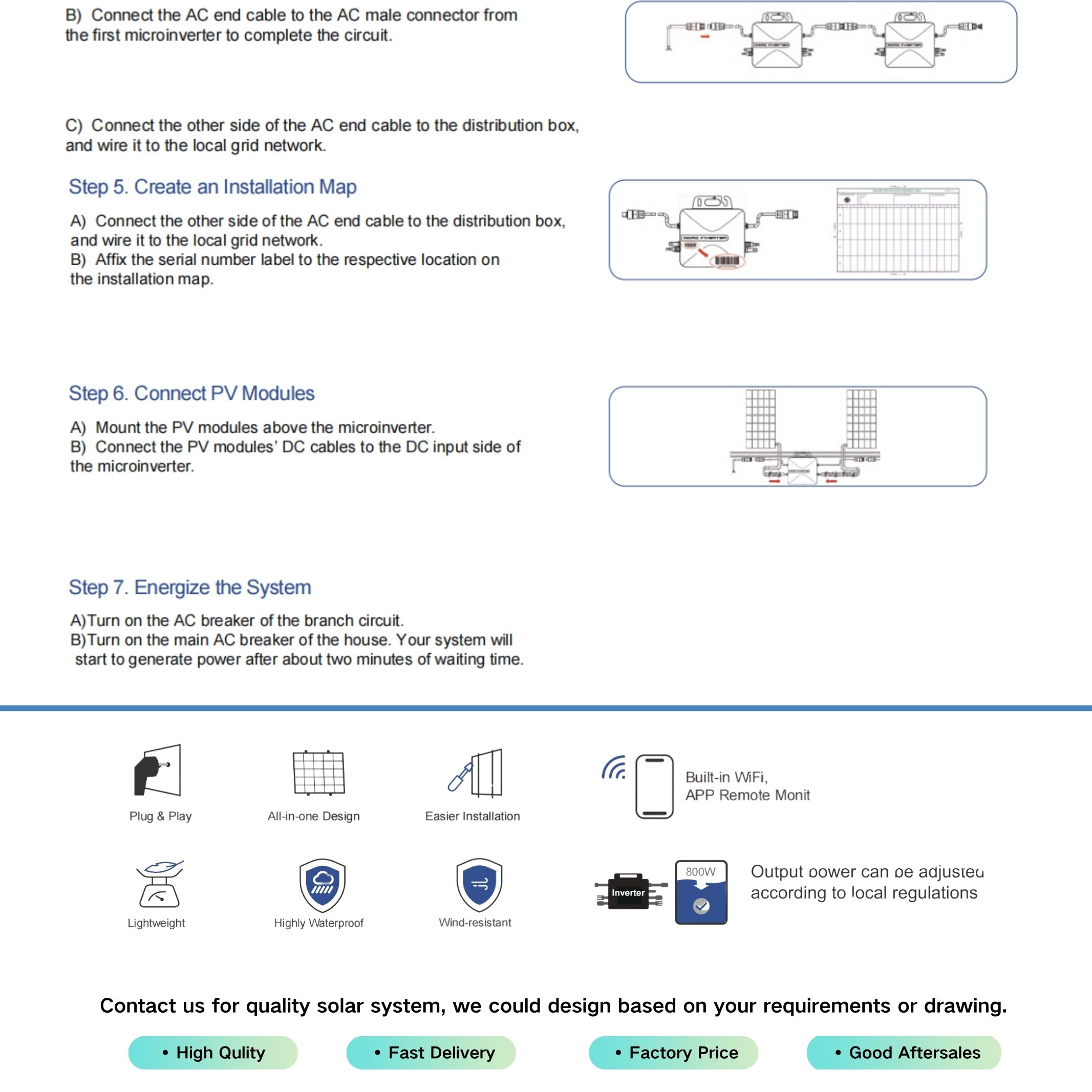 Foxtech Balcony System Micro Inverter Flexible Solar Panel Manufacturer From China 8
