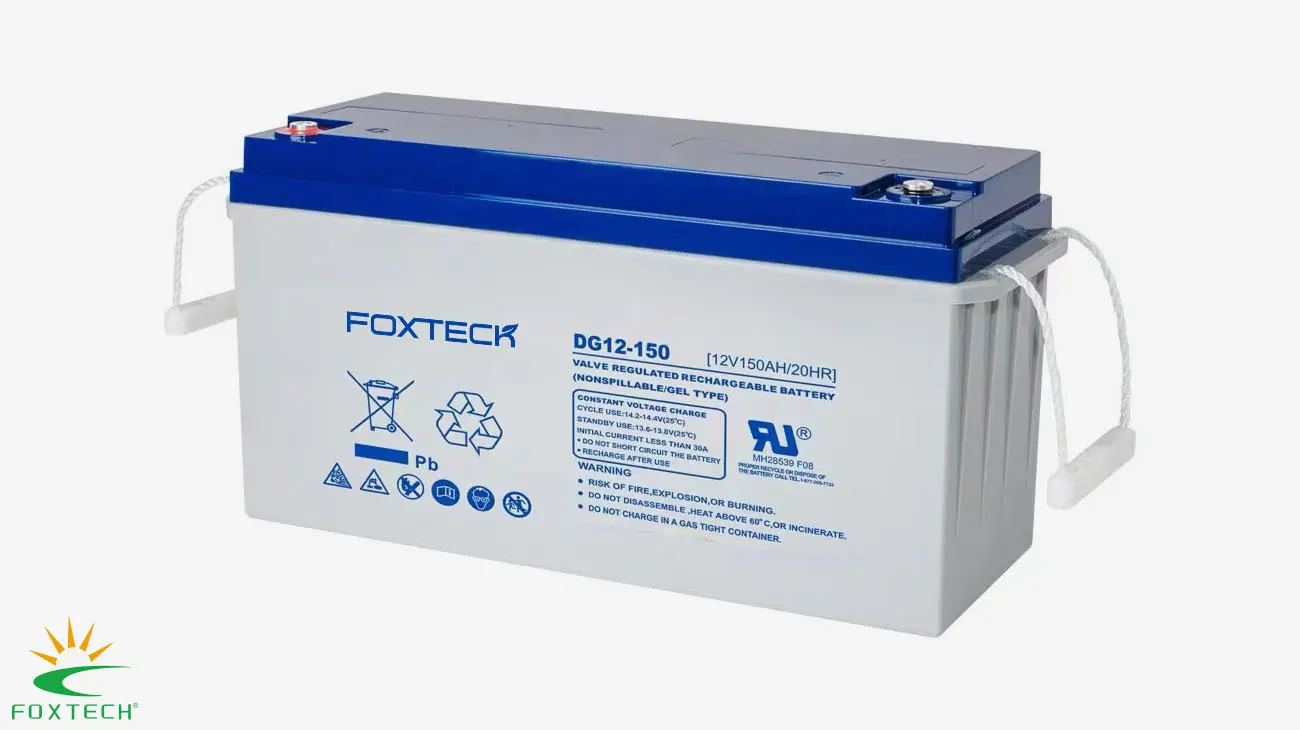 Foxtech 12V 150Ah Sealed Lead Acid Deep Cycle Battery – Reliable Power 1