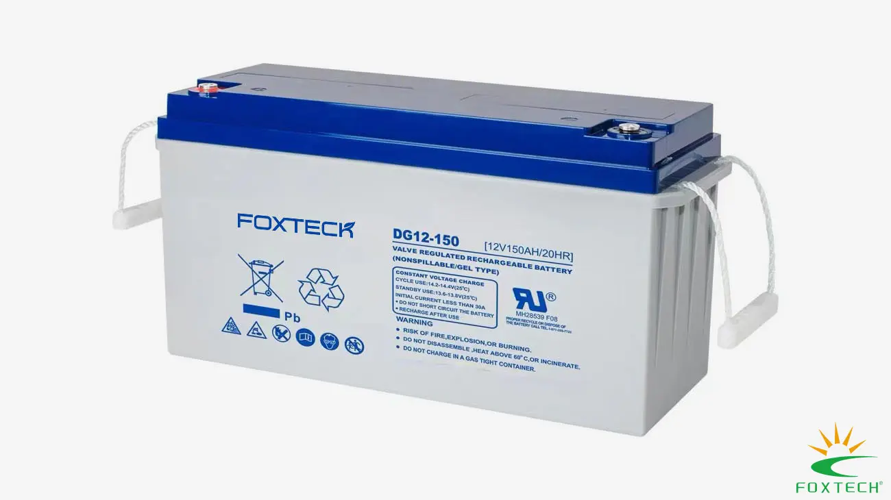 Foxtech 12V 150Ah Sealed Lead Acid Solar Battery – Deep Cycle, Reliable Power 1