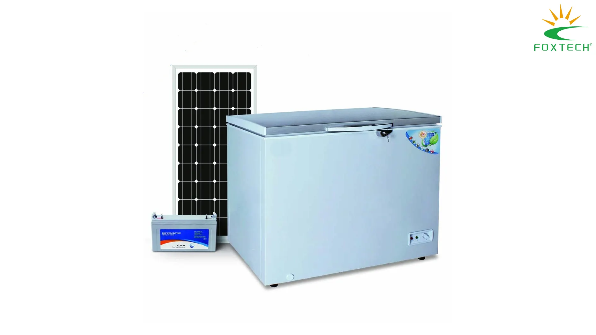 مجمد فوكستك الشمسي - طقم طاقة شمسية خارج الشبكة مع 3 أوضاع شحن، سهل التركيب 1