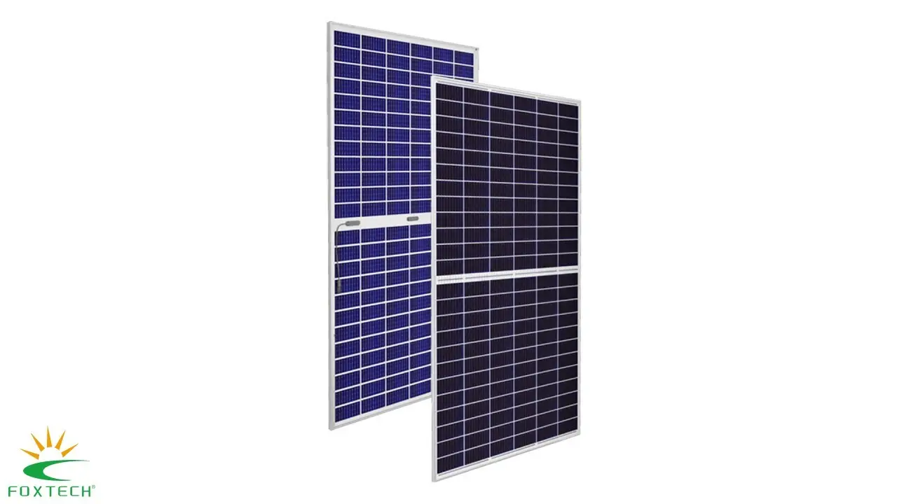 Panneau solaire mono bifacial à demi-coupe haute efficacité Foxtech 450W 1