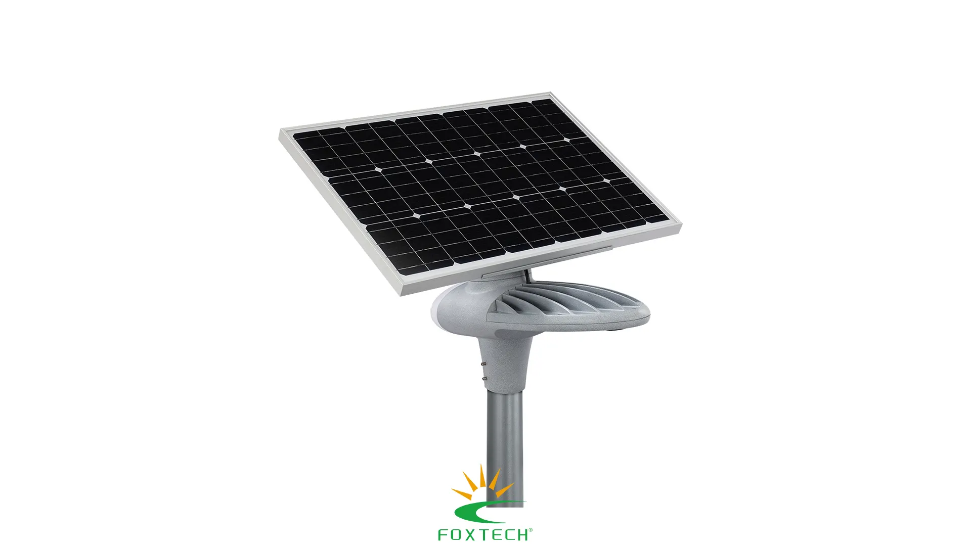 Poste de iluminação solar Foxtech - Sensor de movimento, ângulo amplo, fácil instalação 1