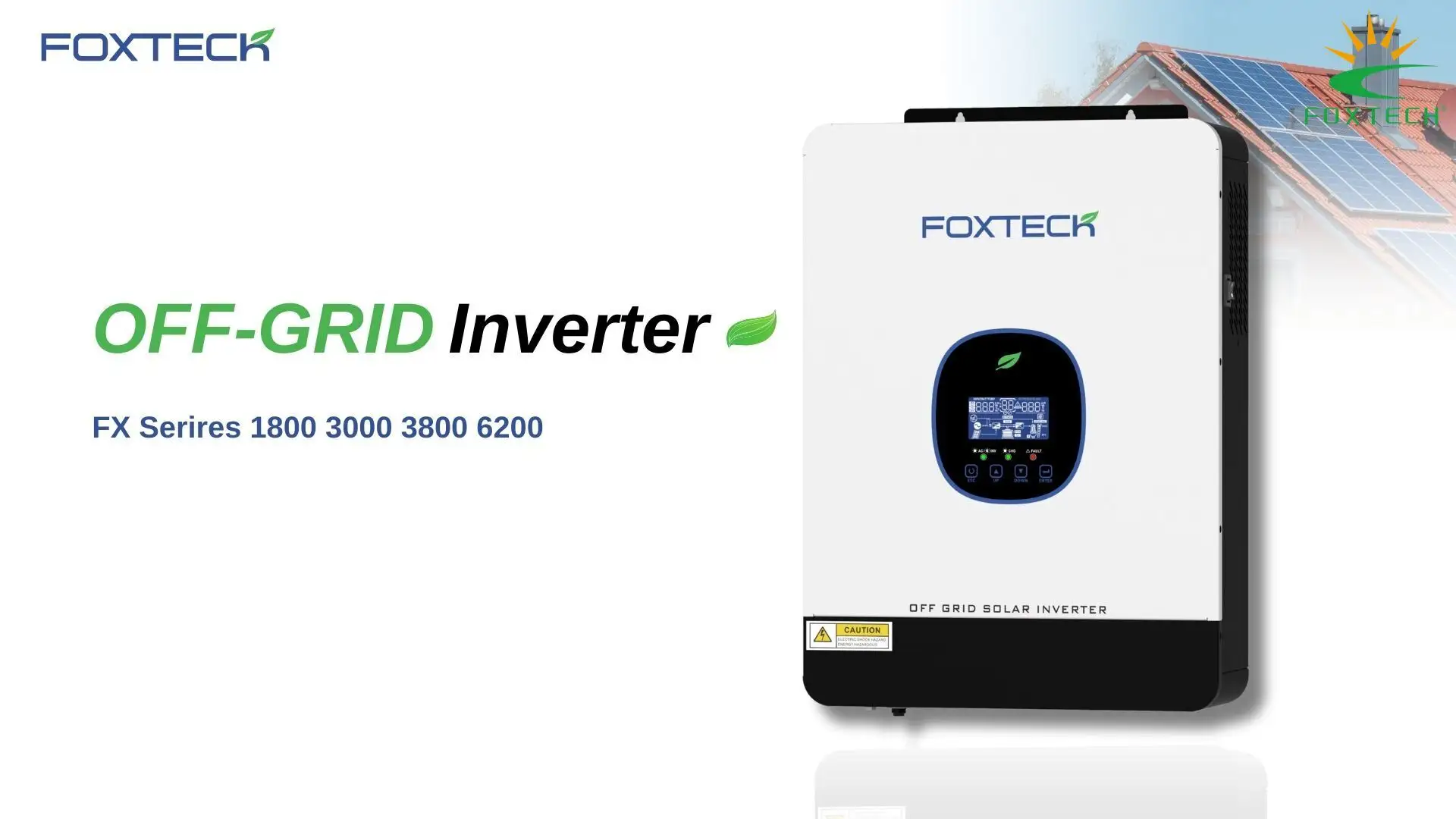 Inversor solar MPPT Série FX 12-48V com RS232/485, opção Wi-Fi, IP21 1