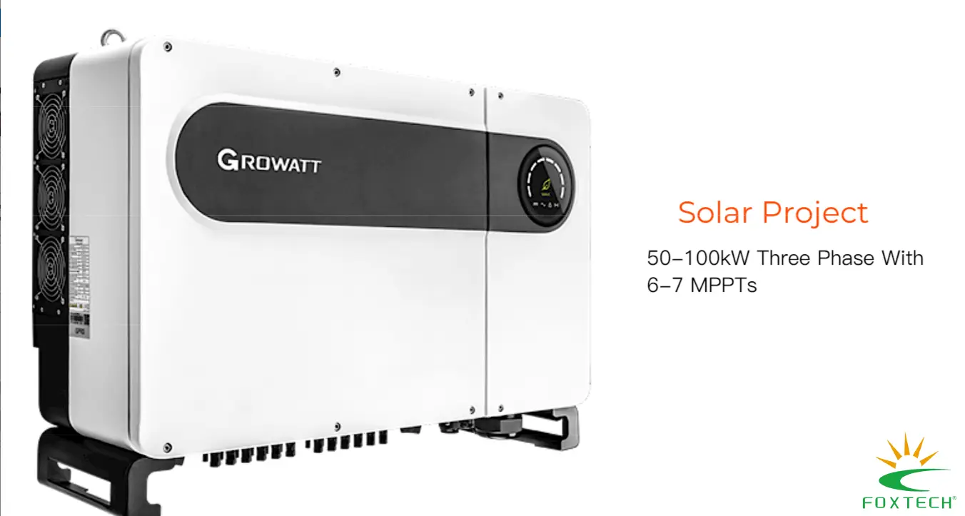 Foxtech On-Grid Solarwechselrichter 50-500 kW | Chemikalienbeständig, Gewerblich 1