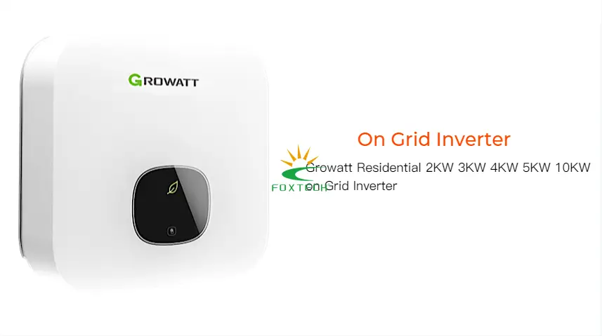 نظام الطاقة الشمسية Foxtech بقدرة 1-15 كيلوواط، يعمل بالشبكة أو خارجها، مزود بألواح أحادية البلورة بقدرة 550 واط وعاكس Growatt 1