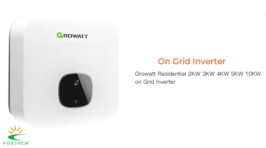 Foxtech 1-15kW On-Grid Home Solar System with Growatt Inverter 1