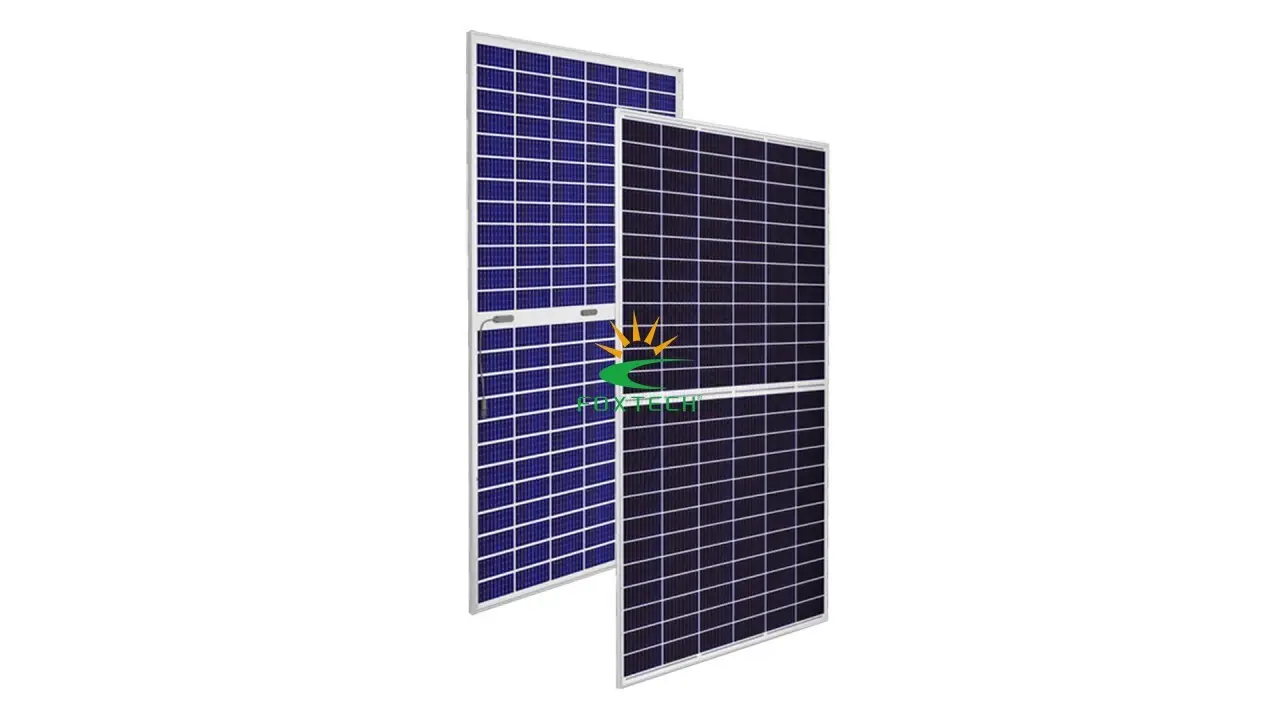 High Efficiency Mono Bifacial Half Cut Solar Panels - Foxtech Energy 1