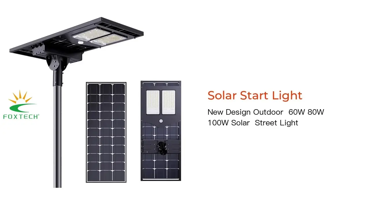 Đèn đường LED năng lượng mặt trời chống nước IP66 bằng nhôm - Lắp đặt dễ dàng &amp; Tiết kiệm chi phí 1