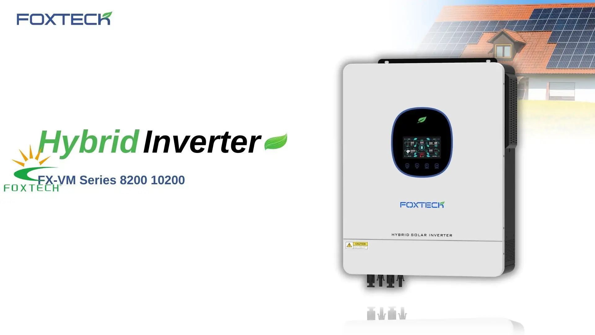Onduleur solaire hybride 8,2/10,2 kW, onde sinusoïdale pure, MPPT, garantie 1 an 1