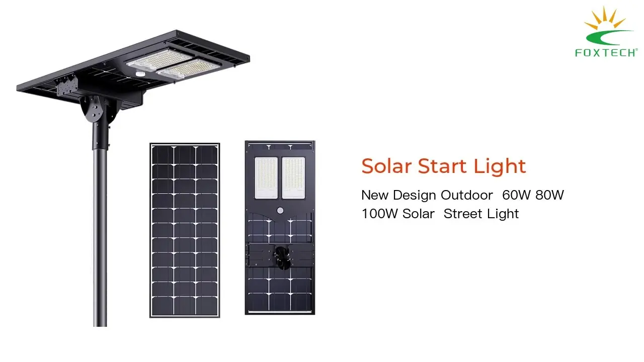 Aluminum Integrated Solar Street Lighting - IP66 Waterproof 1