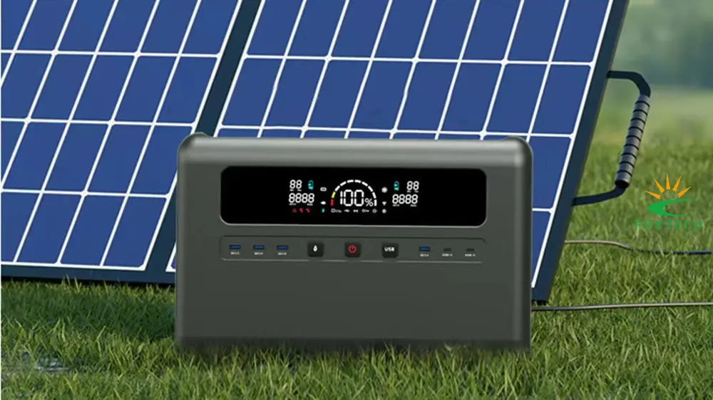 Foxtech Solar Generator 2400W Power Station, Portable for Outdoor Camping 1
