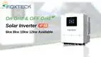 FOXTECH Solar Power Inverter - WiFi Monitoring, Dual AC Inputs & Outputs, 97% Efficiency, IP65 Protection. 1