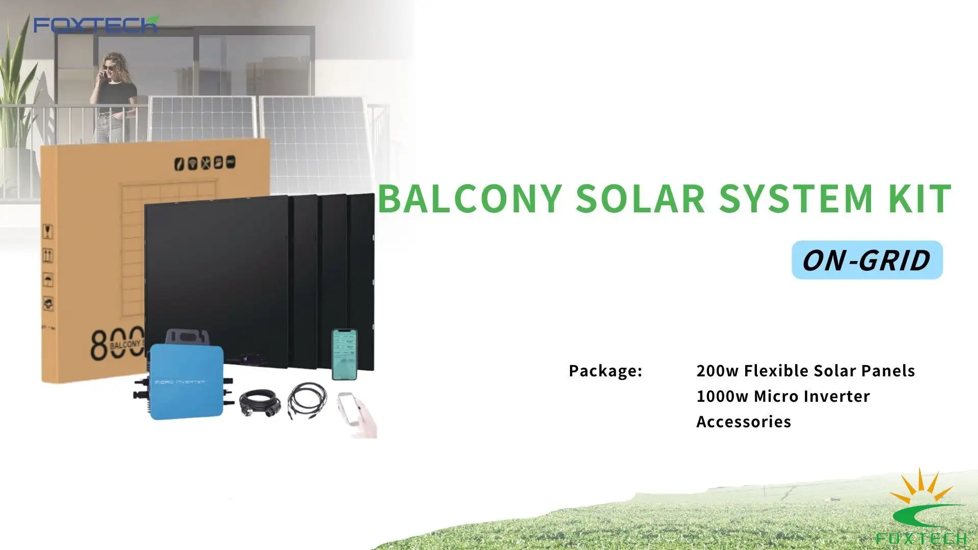 Foxtech Solar 3KW Hybrid Solar System: High Efficiency Panels & Best Value Inverter 1