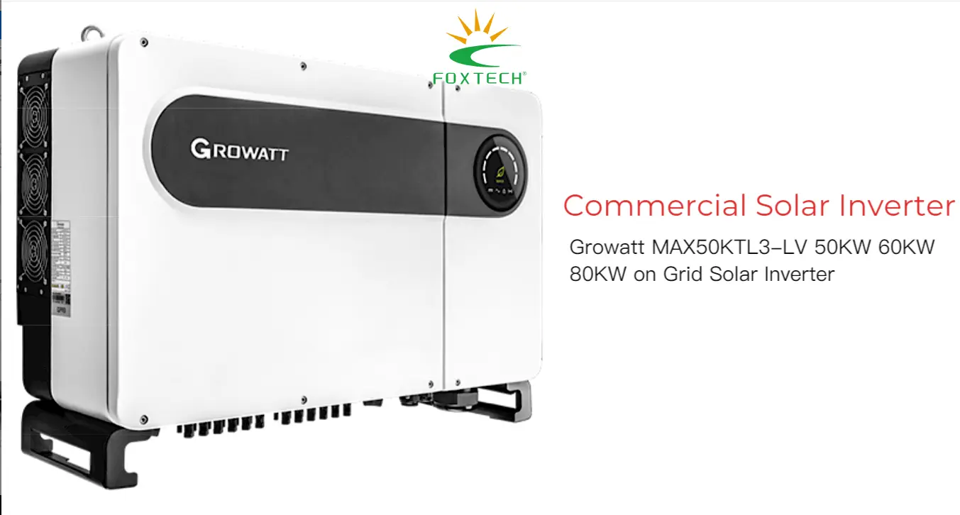 Growatt Max 50KTL3-LV 60KW 80KW On Grid Solar Inverter for Home 1