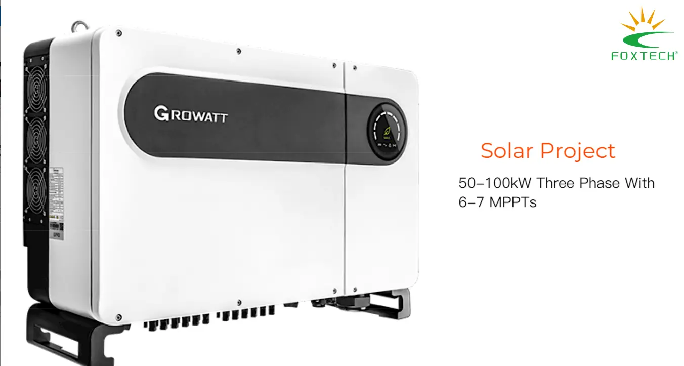Solution solaire commerciale : Onduleurs Foxtech Solar 100-500 kW – Résistants aux produits chimiques 1