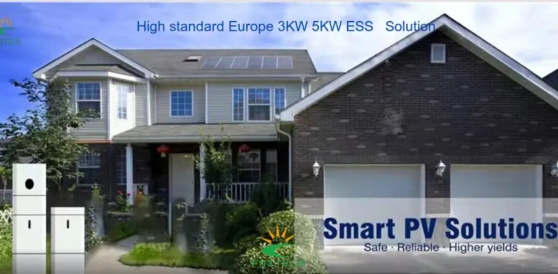 Système de stockage d'énergie solaire domestique écologique et sûr - 3 kW/5 kW 1