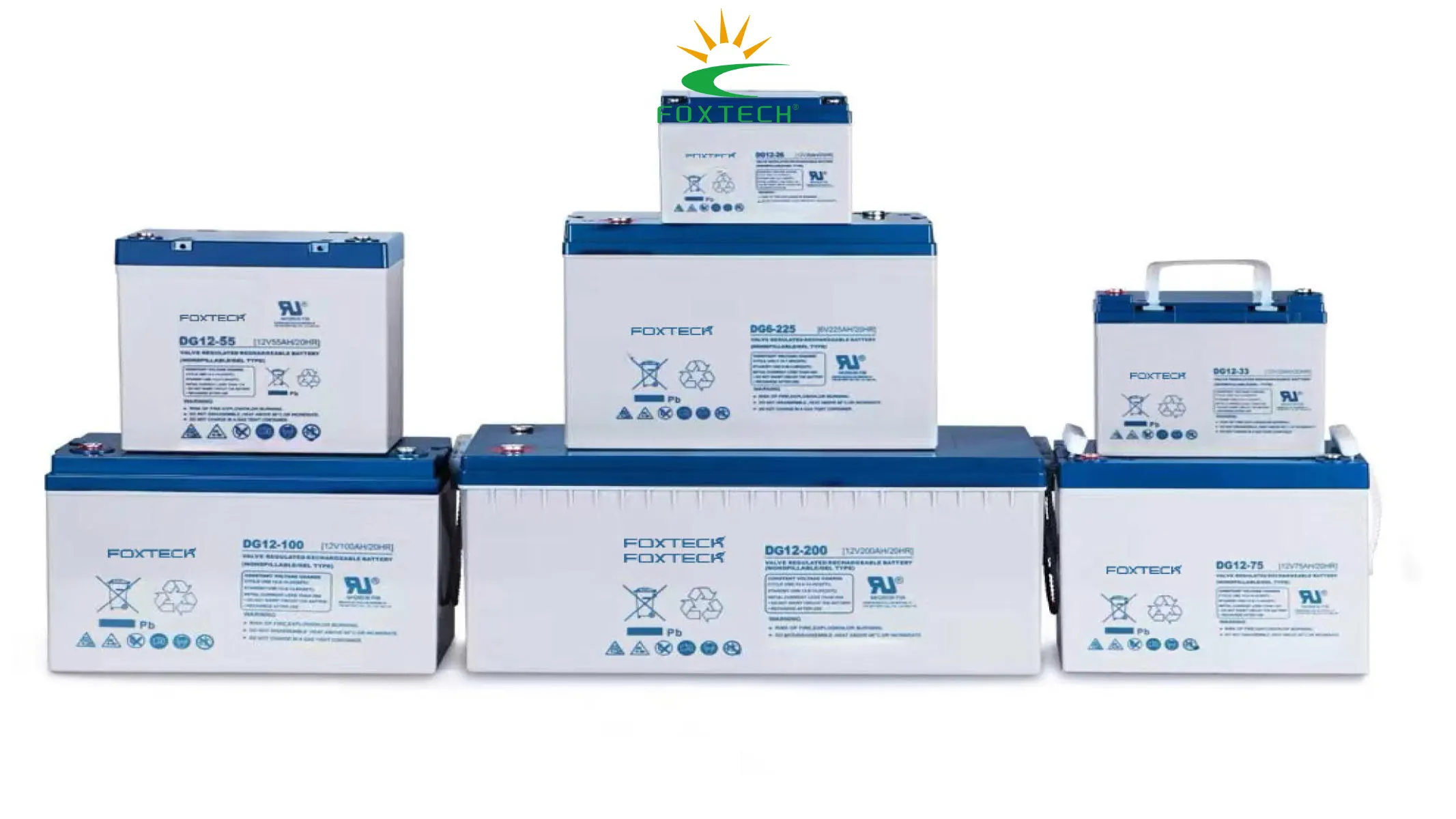 Batterie à gel scellée à décharge profonde Foxtech pour systèmes solaires 1