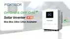 FOXTECH Solar Inverter 6-12kW WiFi Monitor IP65 Efficiency 1