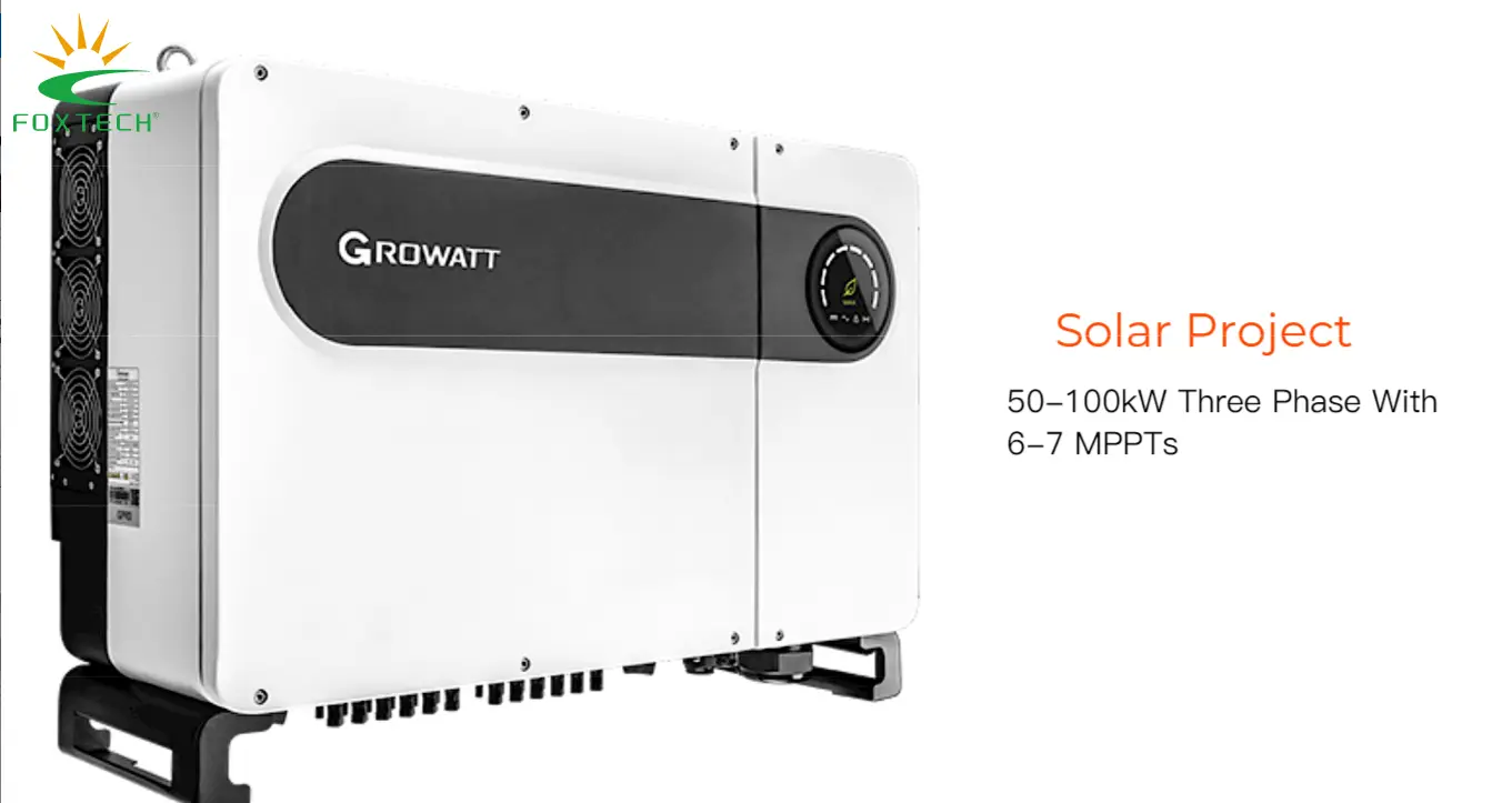 Foxtech Solar Wechselrichter für gewerbliche Dachprojekte – chemikalienbeständig 1