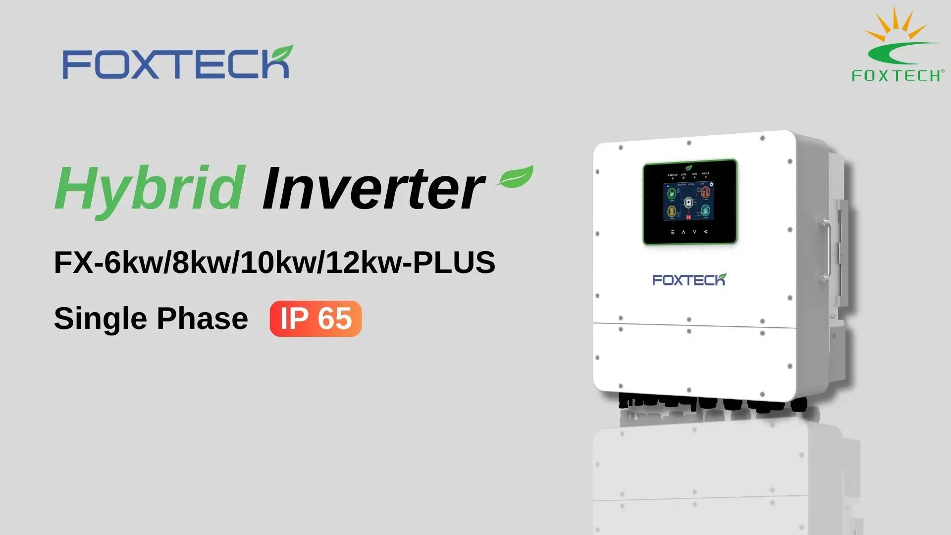 FOXTECH FX-PLUS Hybrid Solar Inverter- High Efficiency Solution 1