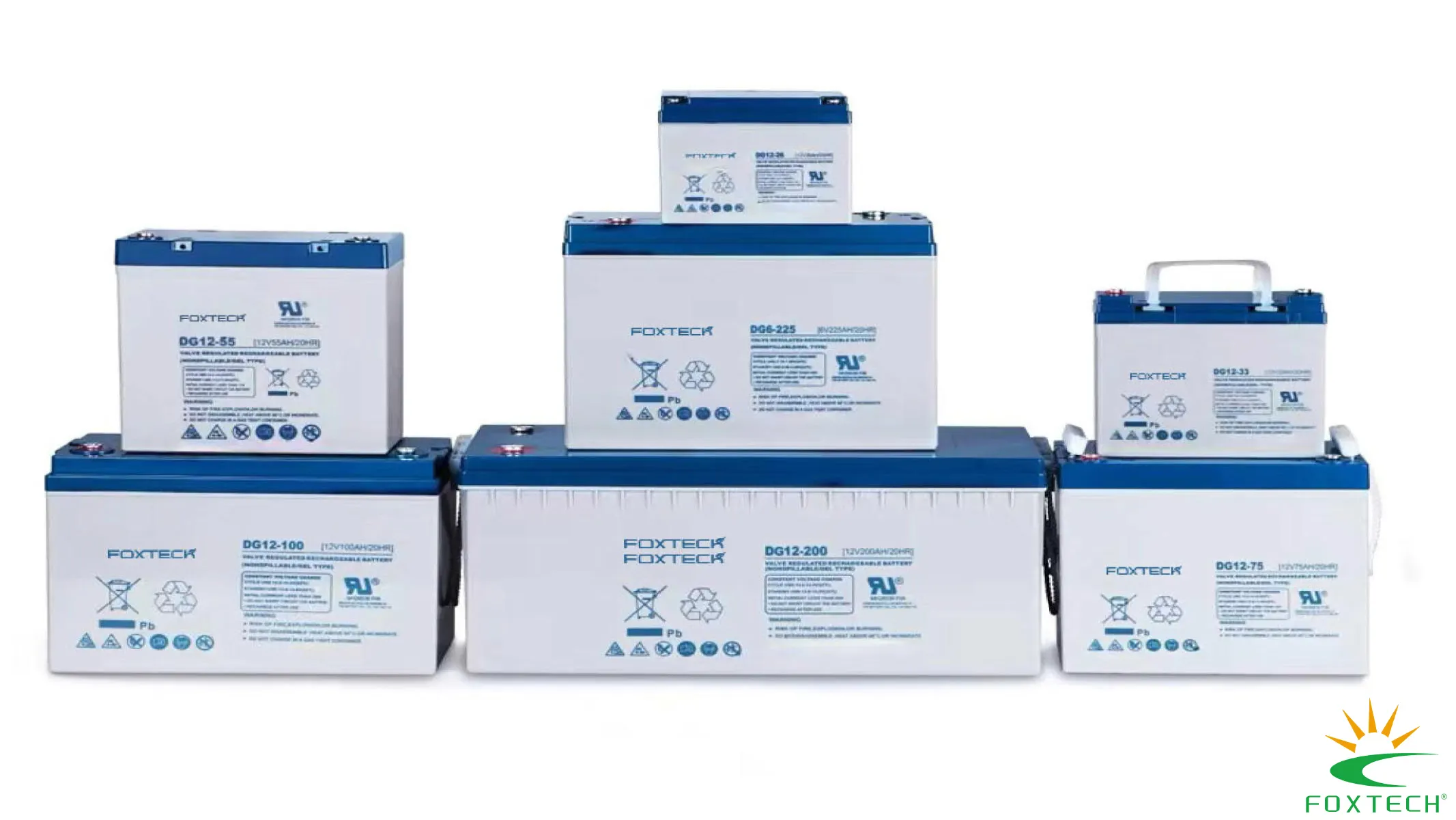 Bateria solar de gel de ciclo profundo Foxtech: a melhor opção para armazenamento de energia solar. 1