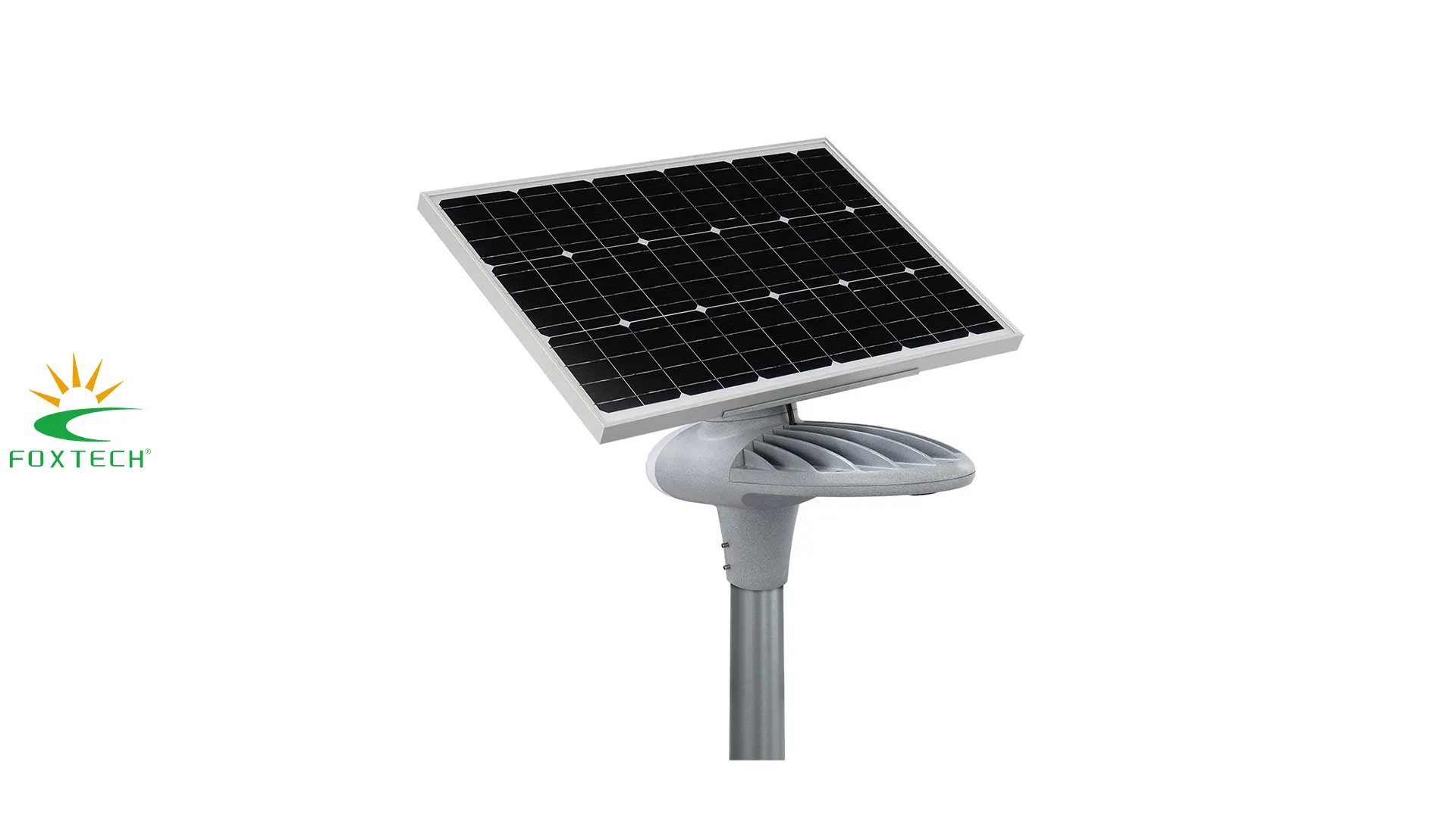 Foxtech Solar Street Light: Elegant Design, Wide Angle Lighting, Easy Maintenance 1