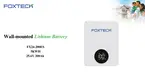 Foxtech Solar Lithium Wall Battery - High Capacity and Reliable 1