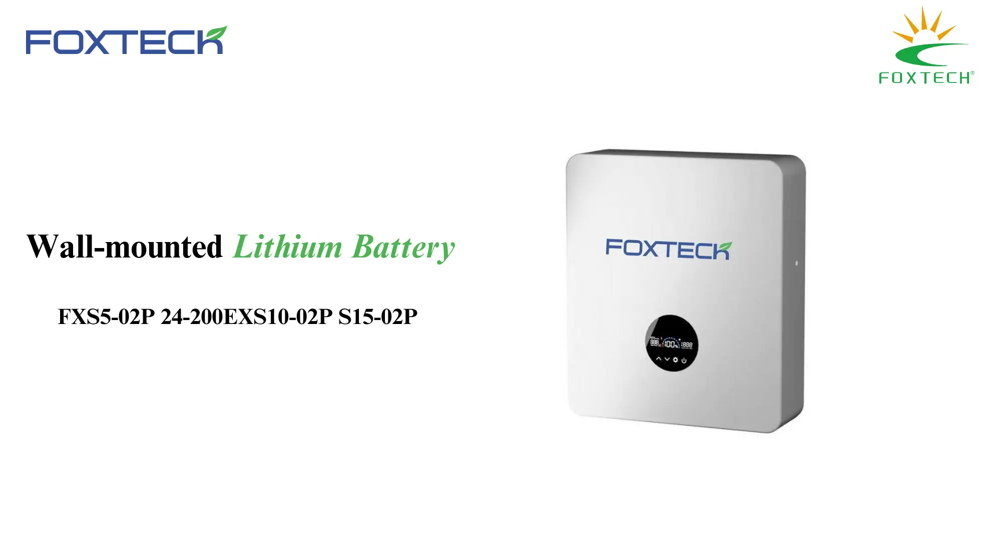 Foxtech Solar 15kwh Li-Ion Battery: Easy Installation, Maintenance-Free, Reliable Power Solution 1
