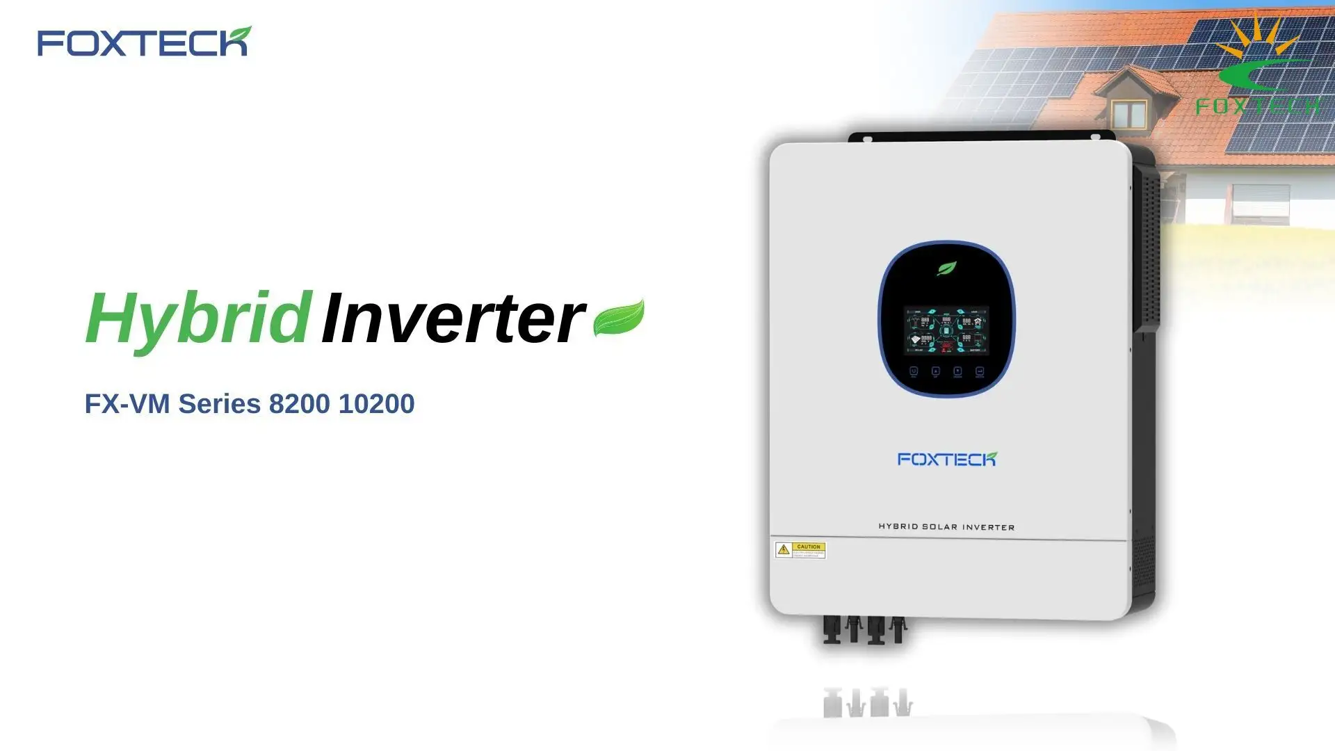 8.2/10.2kw Hybrid Solar Inverter w/ Built-in MPPT - Single Phase 1