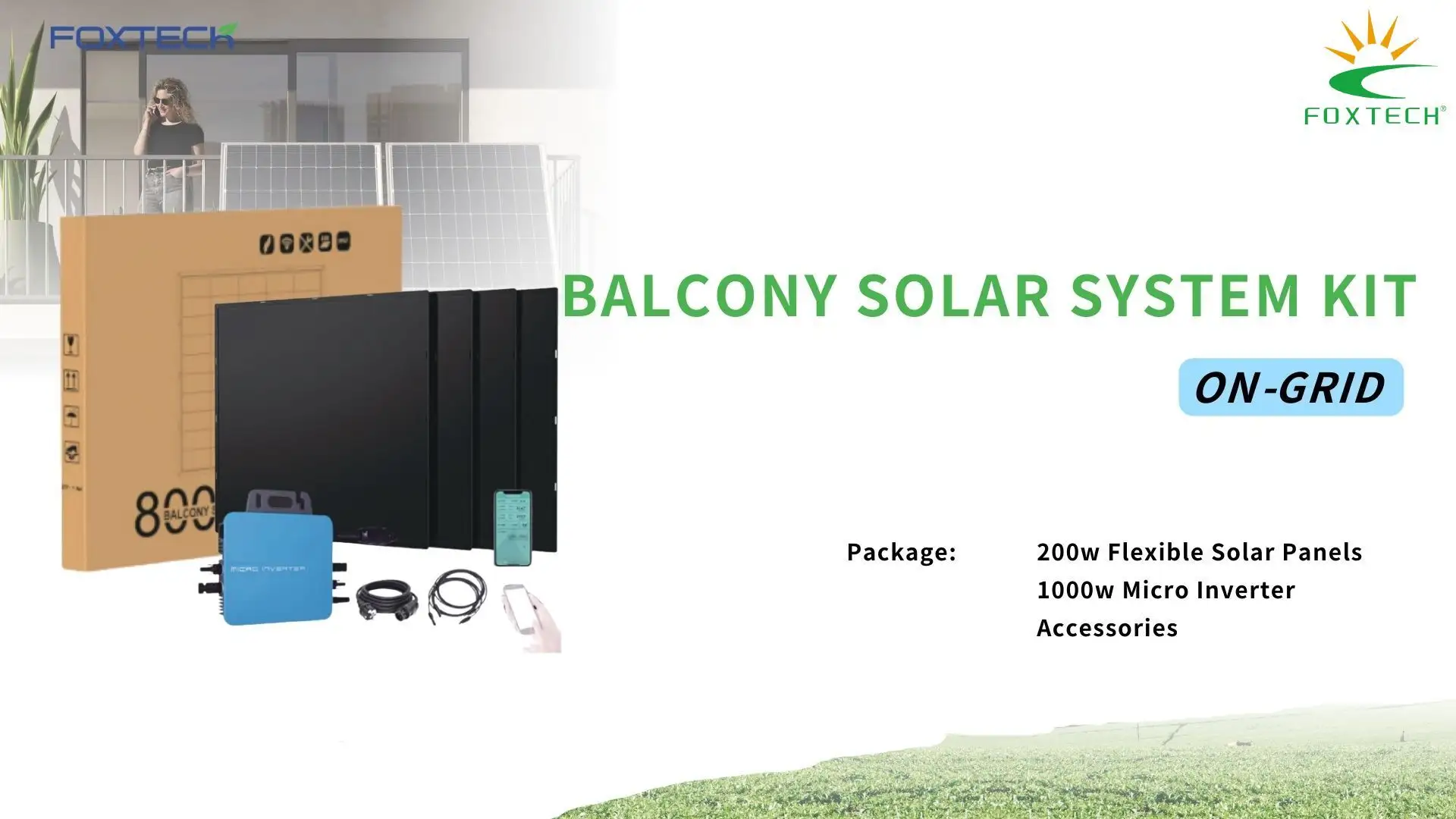 Sistema híbrido de armazenamento de energia solar Foxtech: solução residencial de 3 kW a 5 kW 1