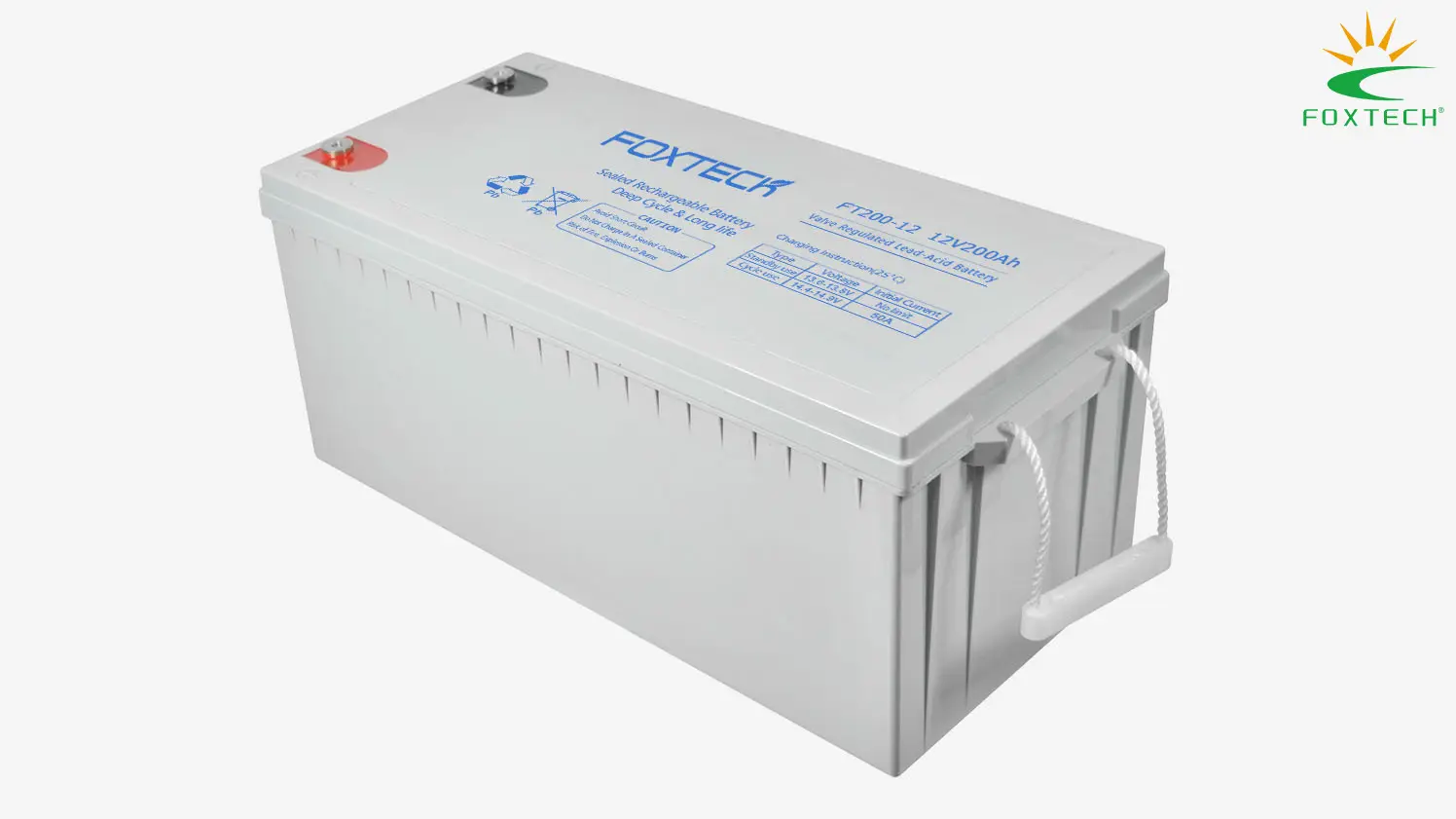 Ắc quy chì axit kín chu kỳ sâu 12V 200AH dùng cho năng lượng mặt trời - Nhà máy sản xuất ắc quy chì axit 1