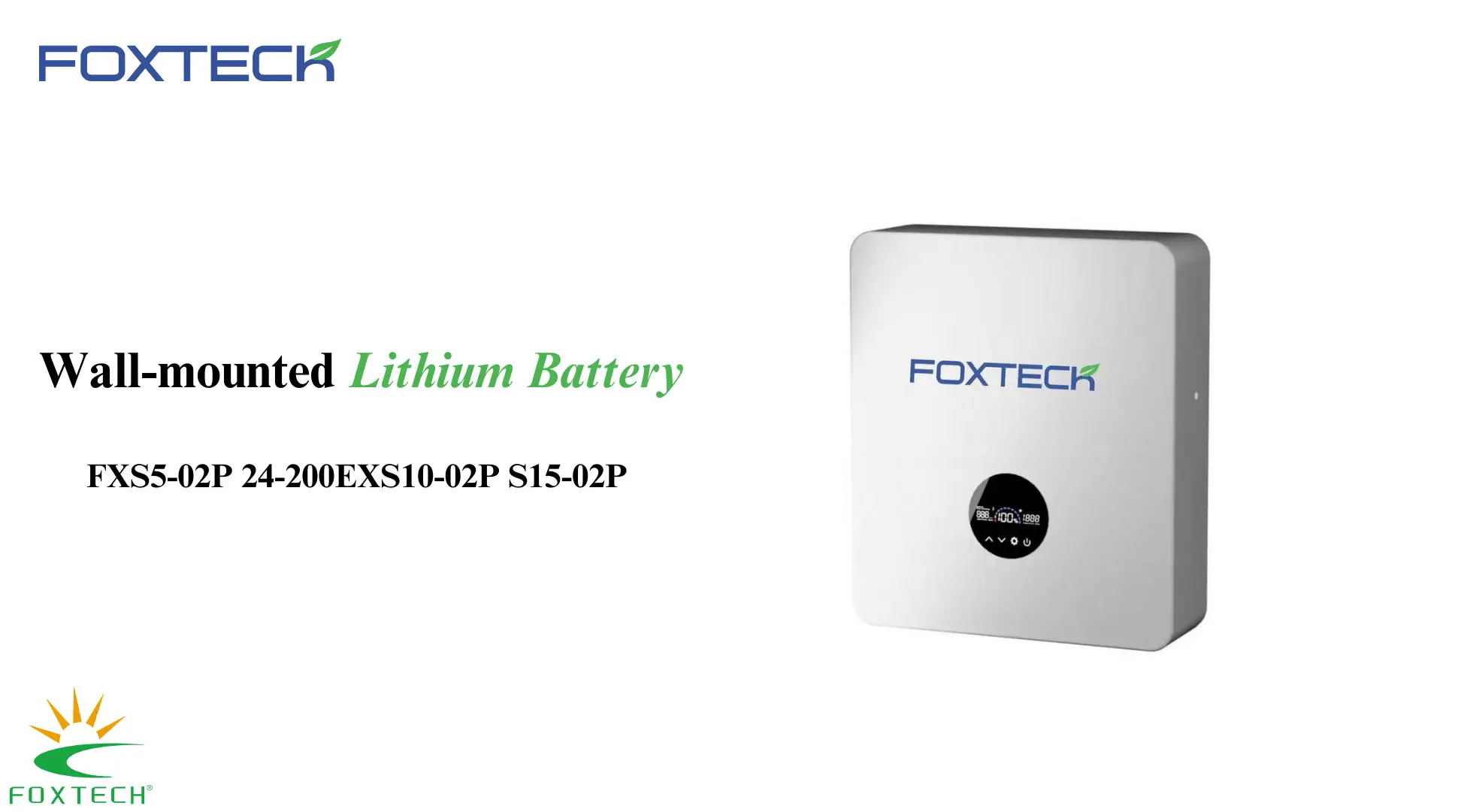 Batterie au lithium murale Foxtech 15 kWh : une solution d’alimentation fiable 1
